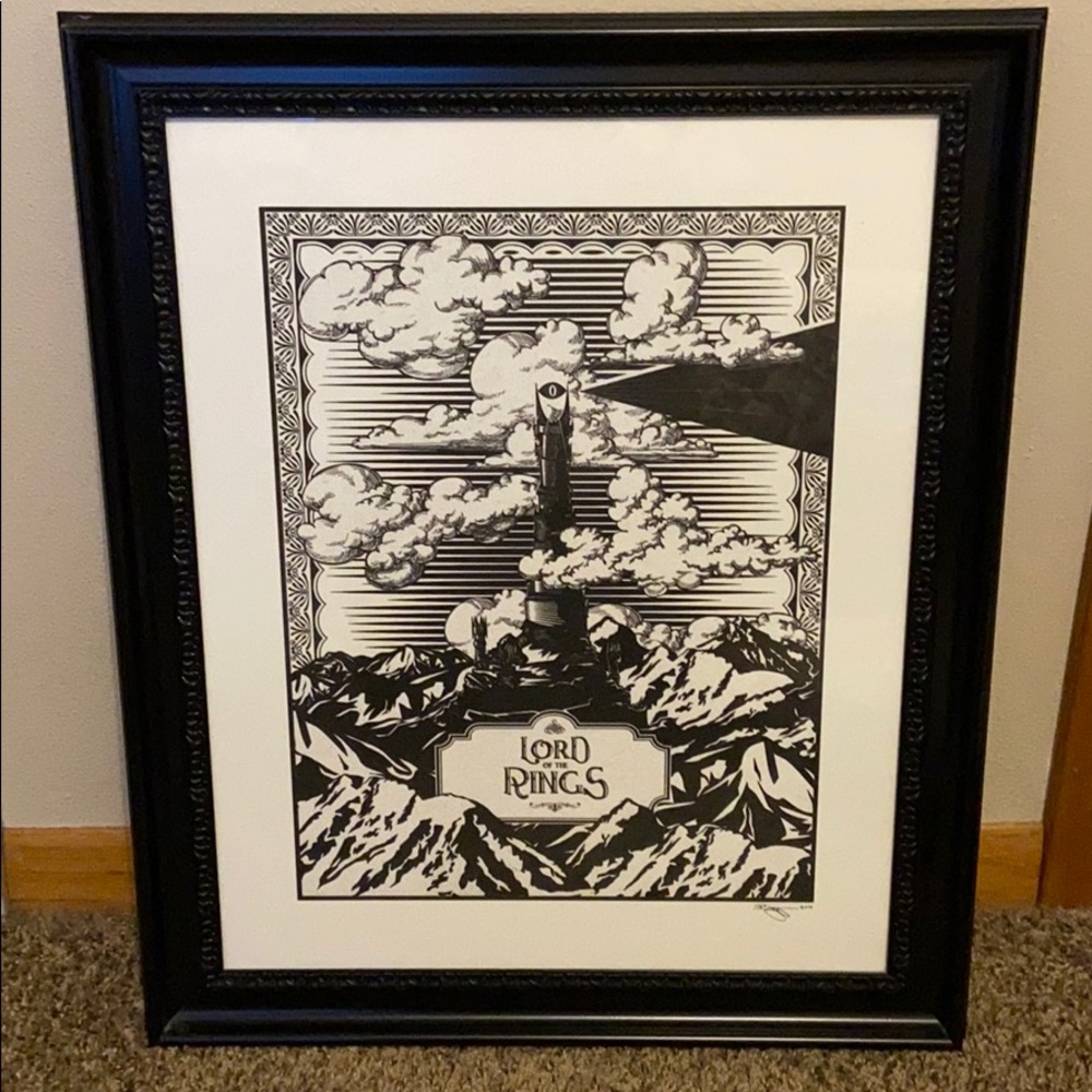 Lord of the Rings Print and Frame